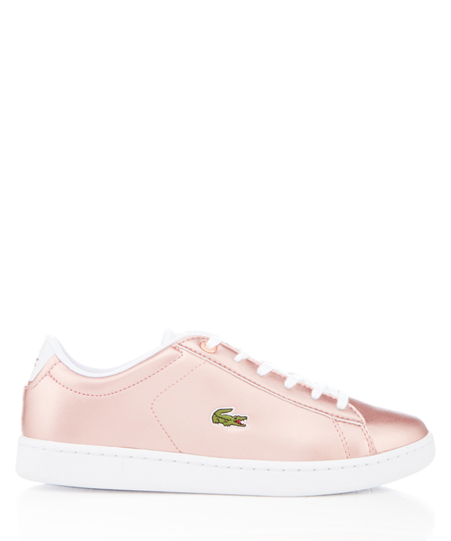 Carnaby Evo rose metallic sneakers Sale - lacoste