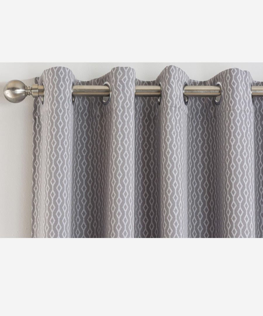 Discount 2pc Miami Grey Curtains 168 X 137cm Secretsales
