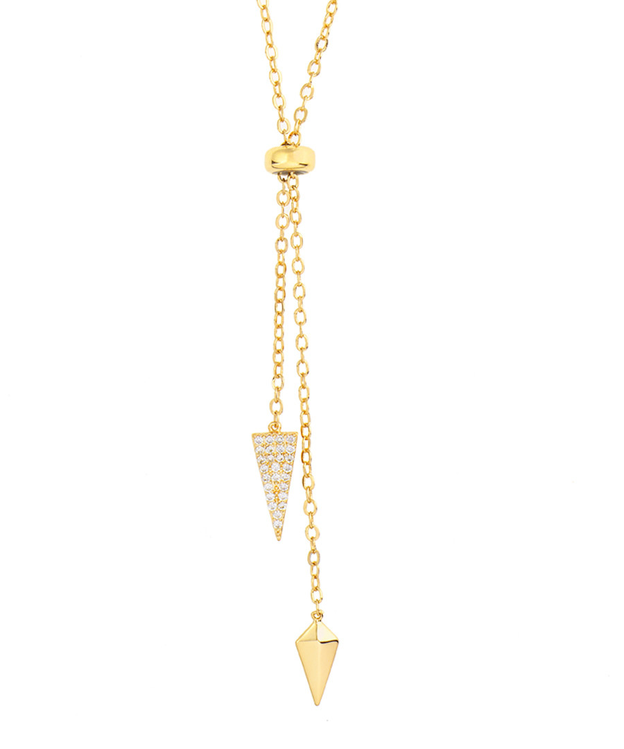 Lily gold-plated arrow necklace Sale - sole du soleil