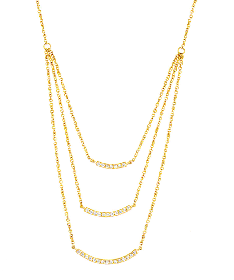 Lily gold-plated layered necklace Sale - sole du soleil