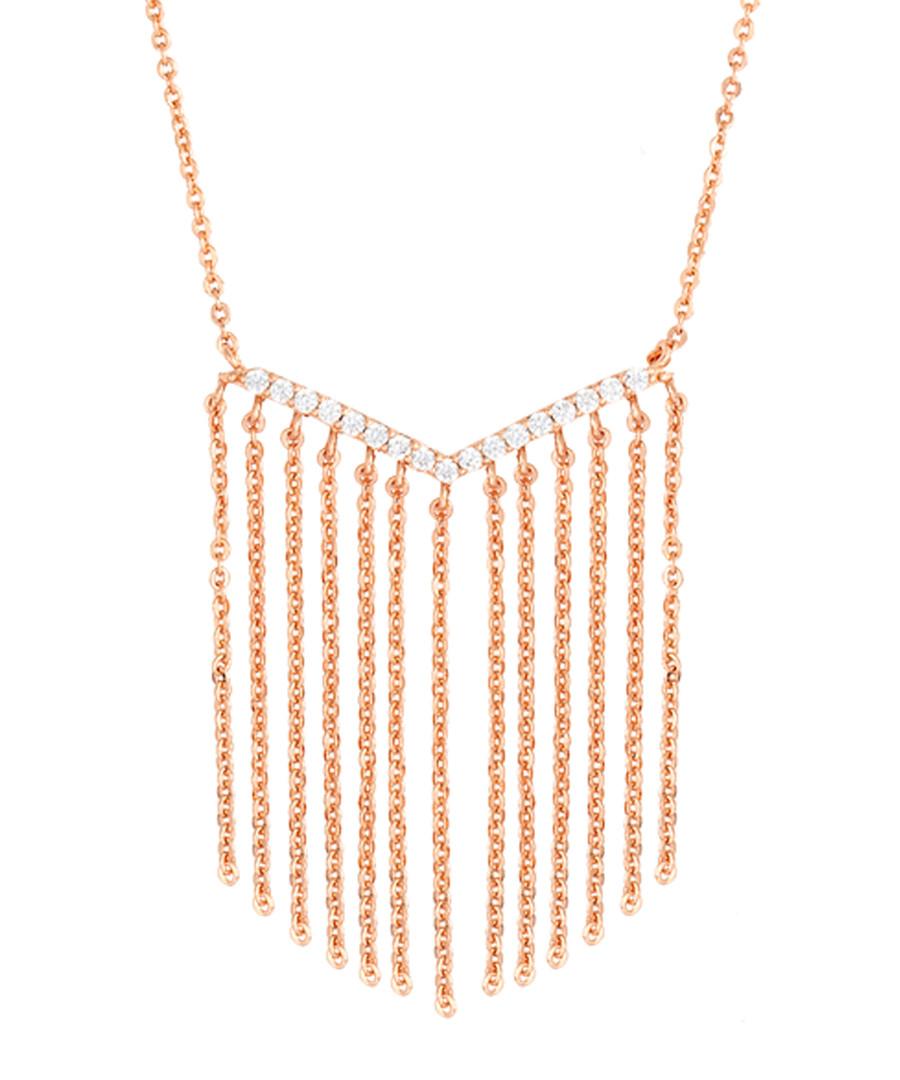 Lily rose gold-plated tassel necklace Sale - sole du soleil