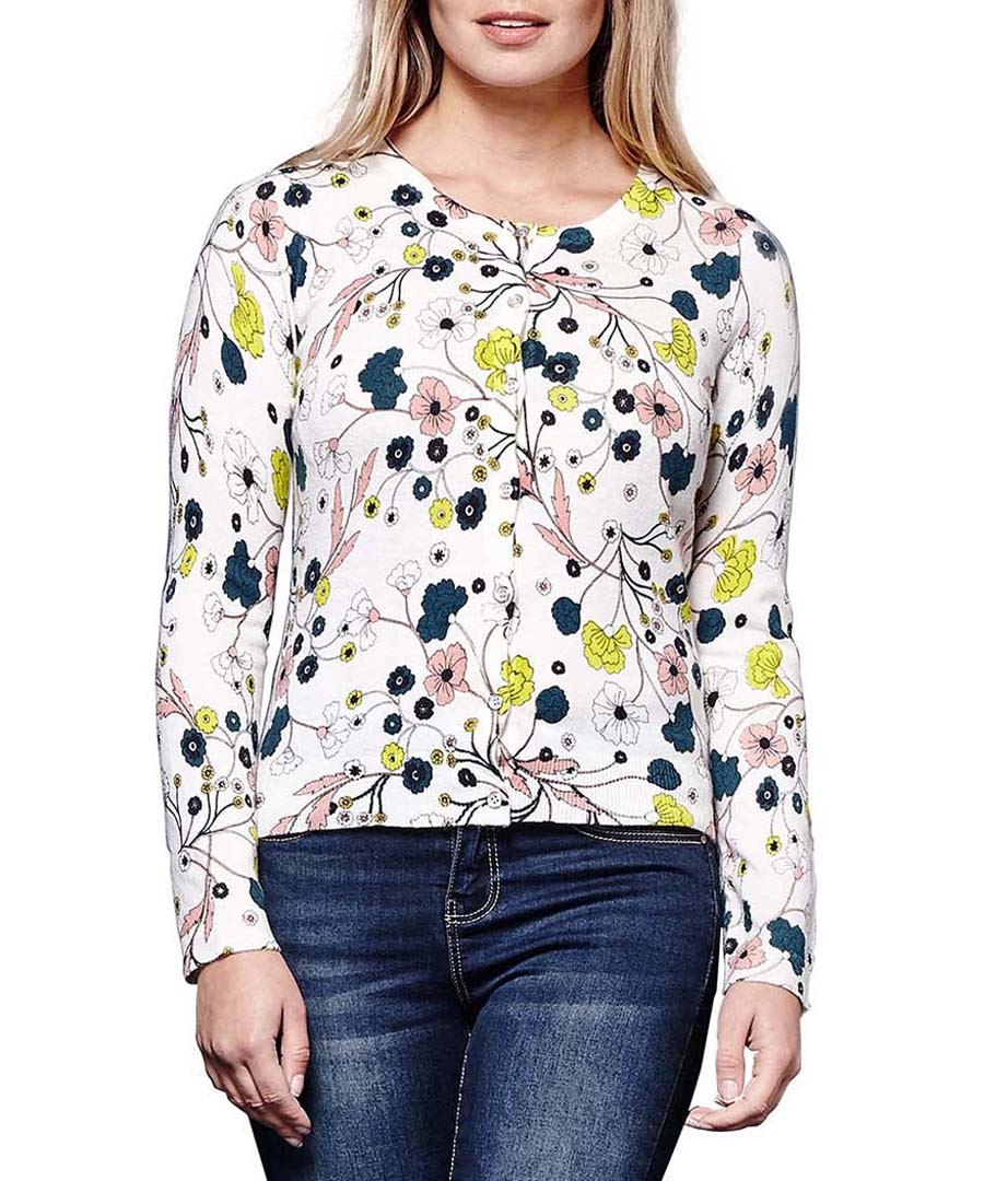 Nouveau floral print cardigan Sale - yumi