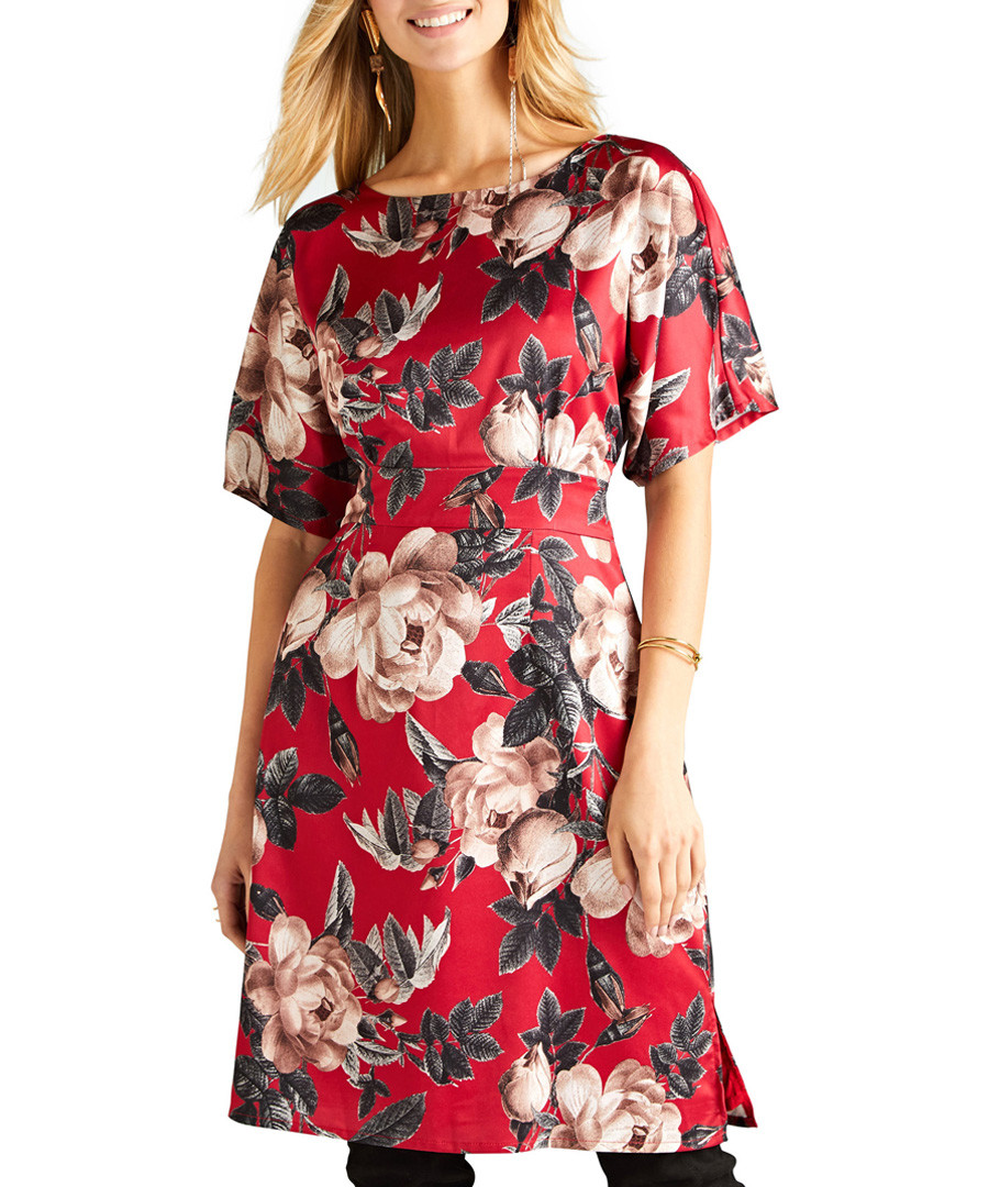 Rose print kimono dress Sale - yumi
