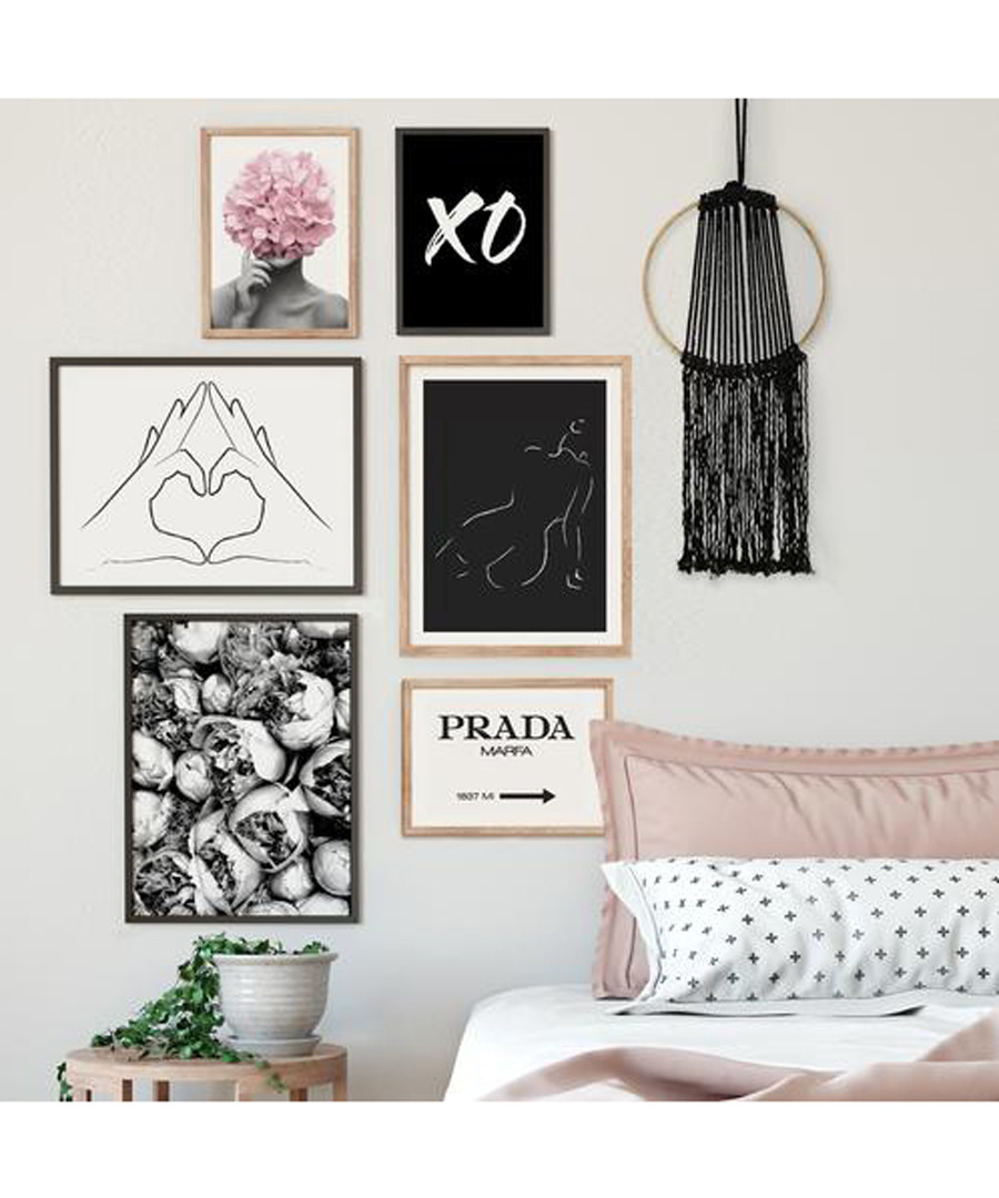 6pc XO wall art set Sale - modacanvas