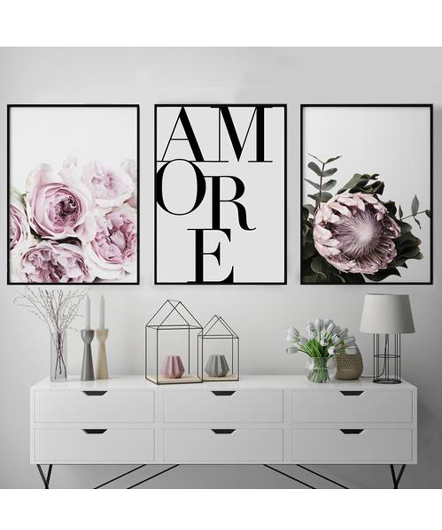 3pc Amore II wall art set Sale - modacanvas