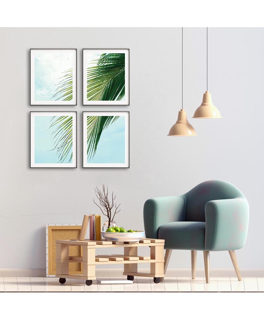 4pc Palm II wall art set Sale - modacanvas