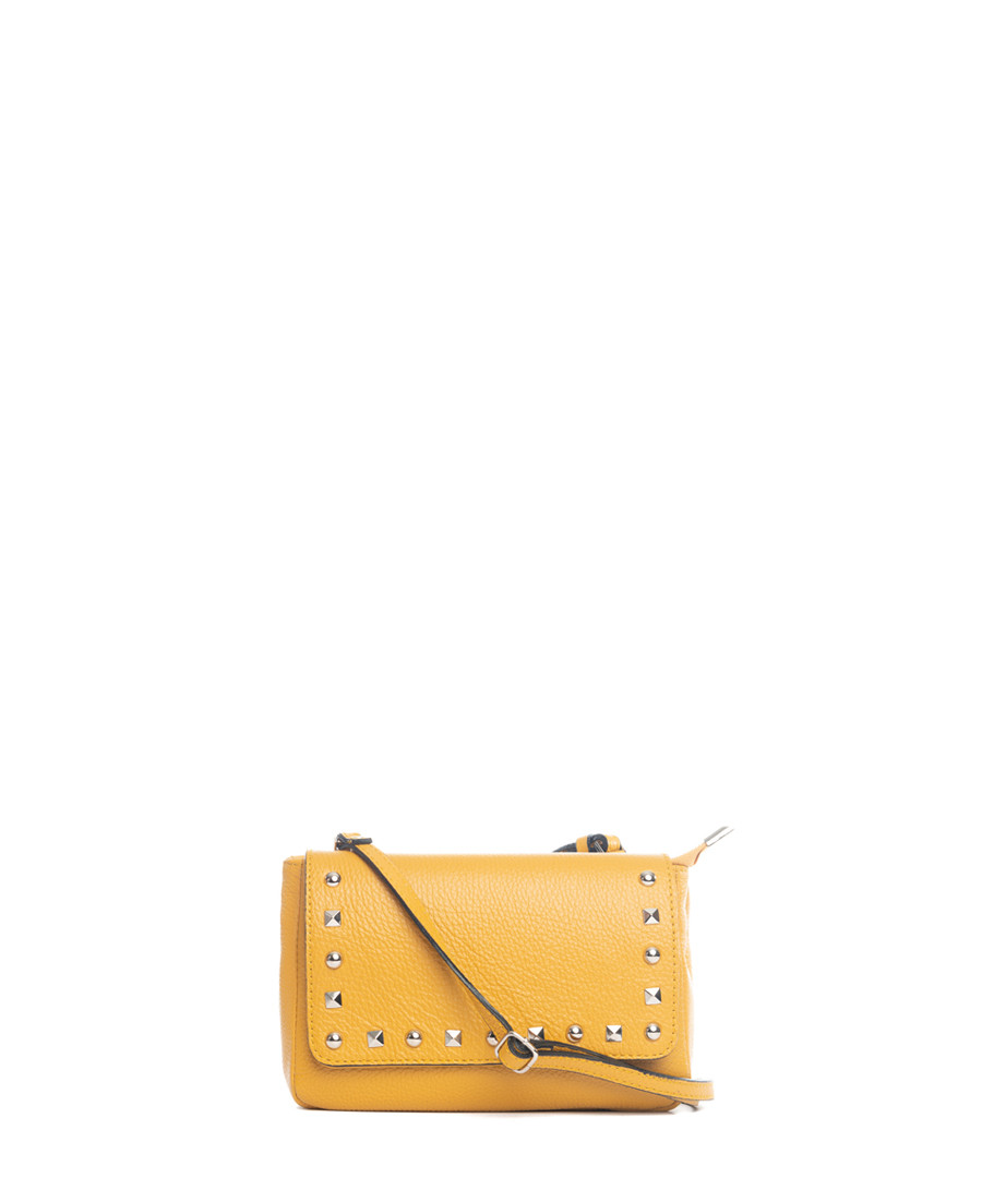 Monte Gorzano yellow leather crossbody Sale - pia sassi