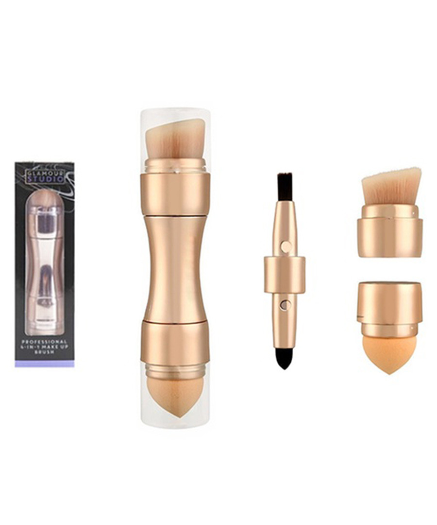 4 in 1 gold-tone make-up brush Sale - rex brown