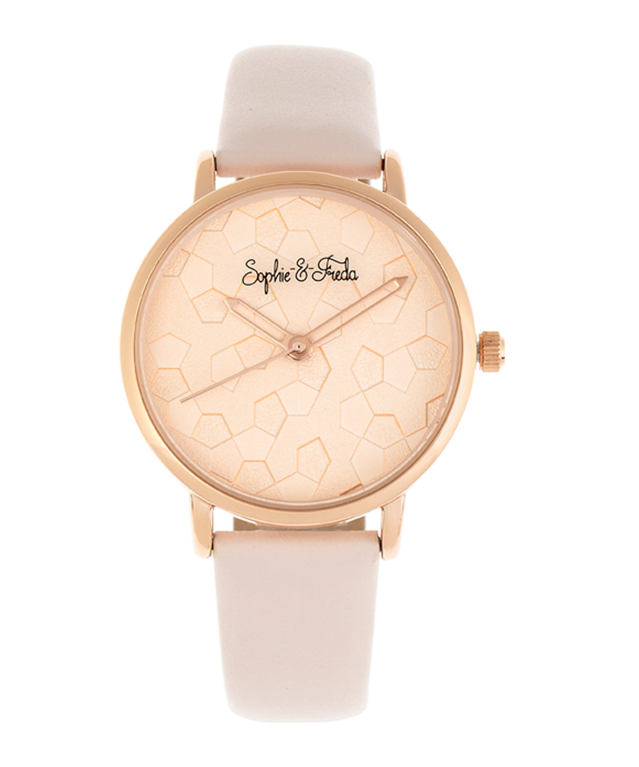 Breckenridge blush leather watch Sale - sophie & freda