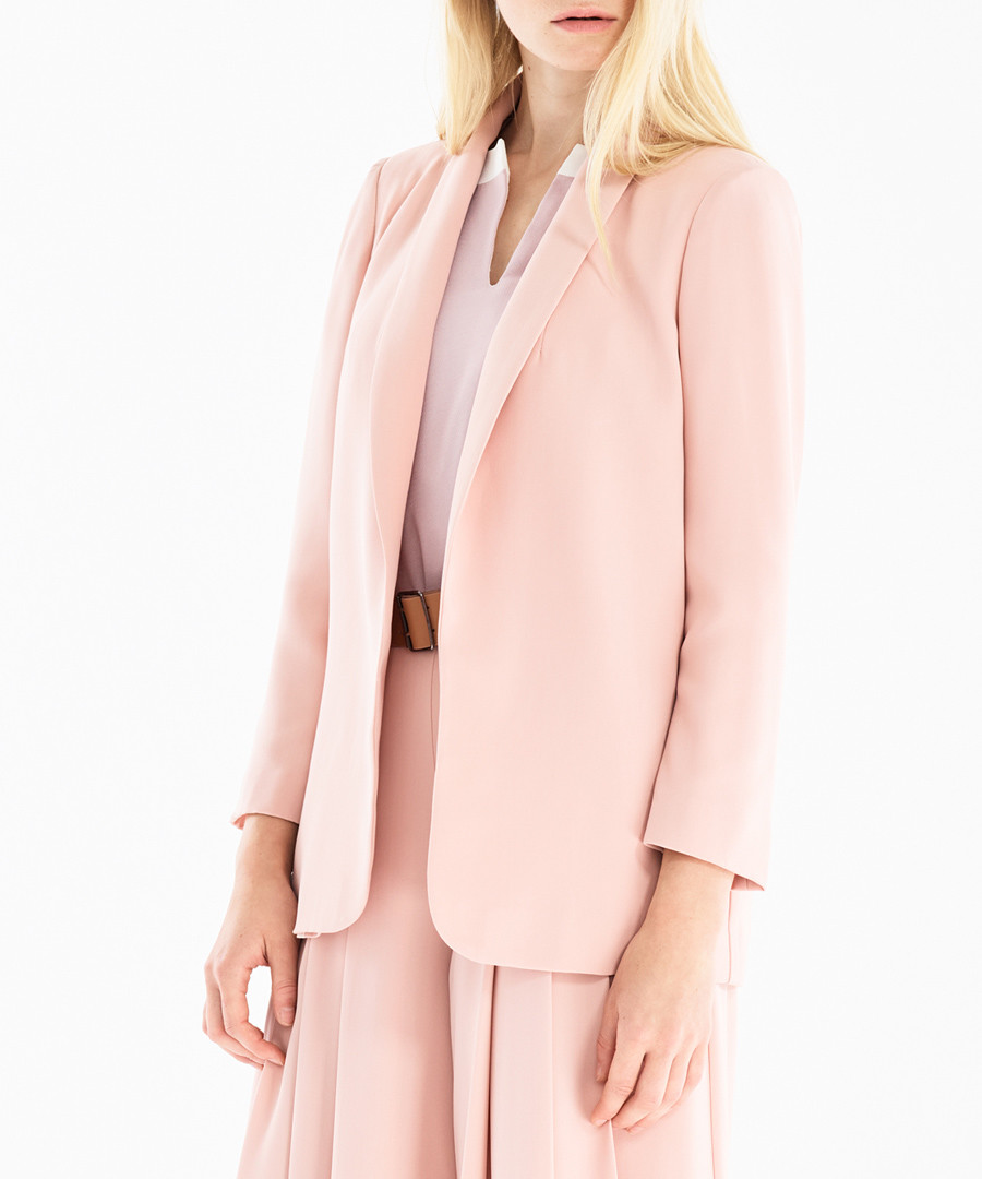 Pale pink tailored blazer Sale - paisie