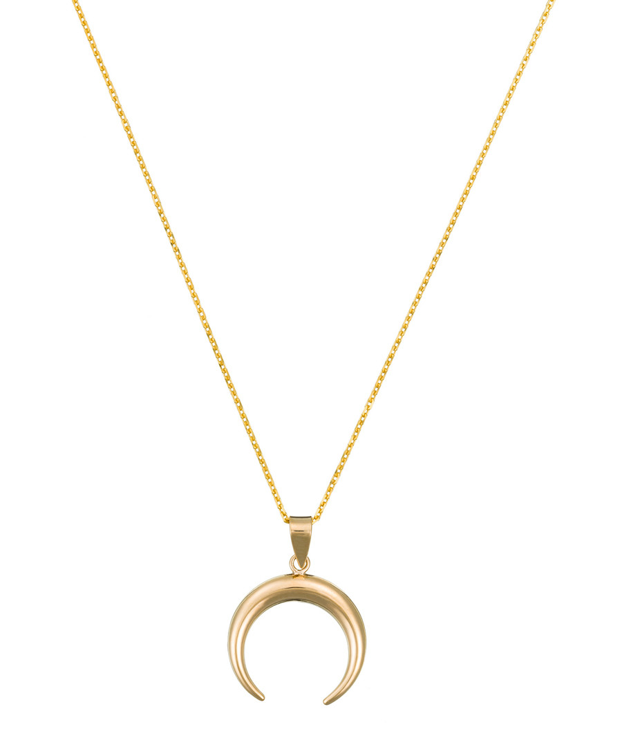 Demi lune gold-plated moon pendant Sale - or eclat