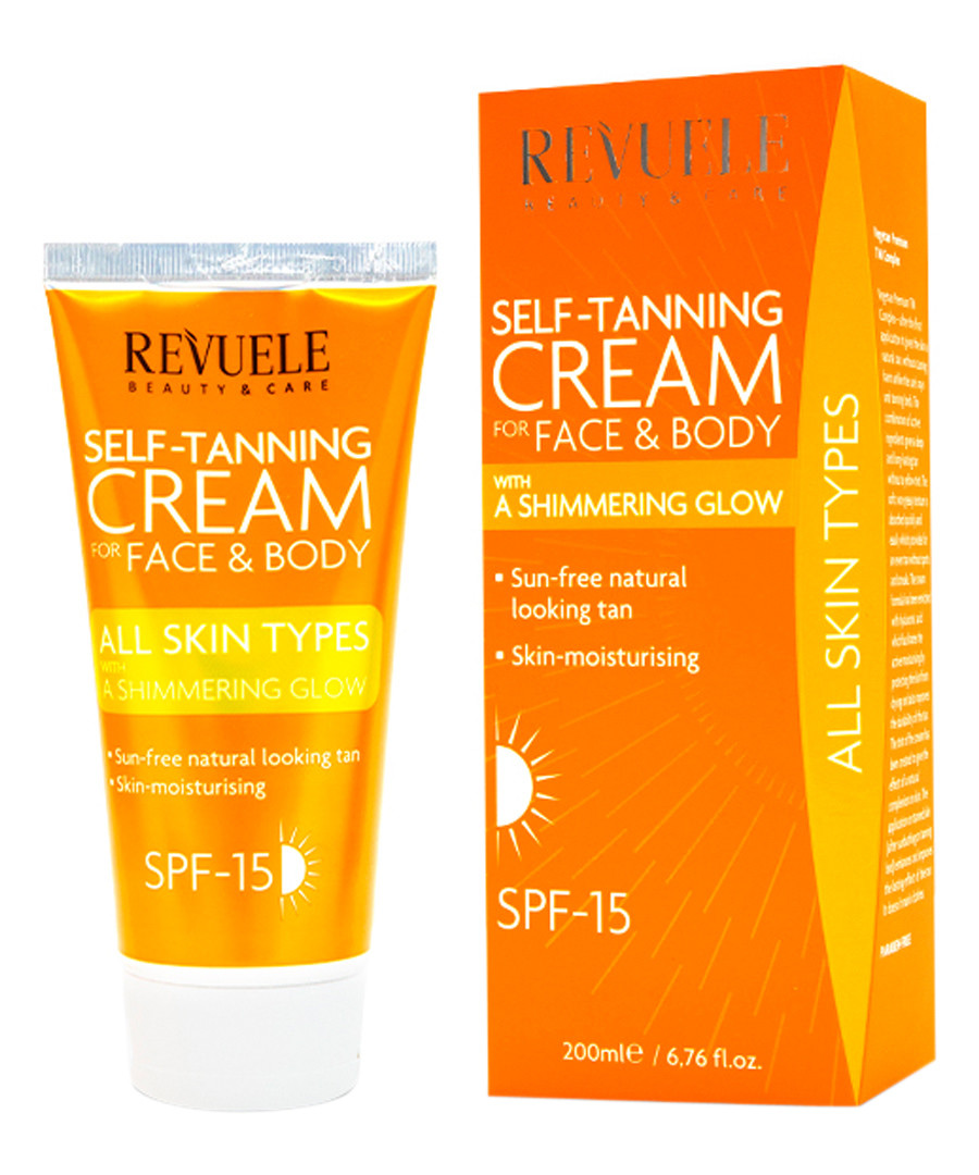Self-tanning face & body shimmer cream Sale - revuele