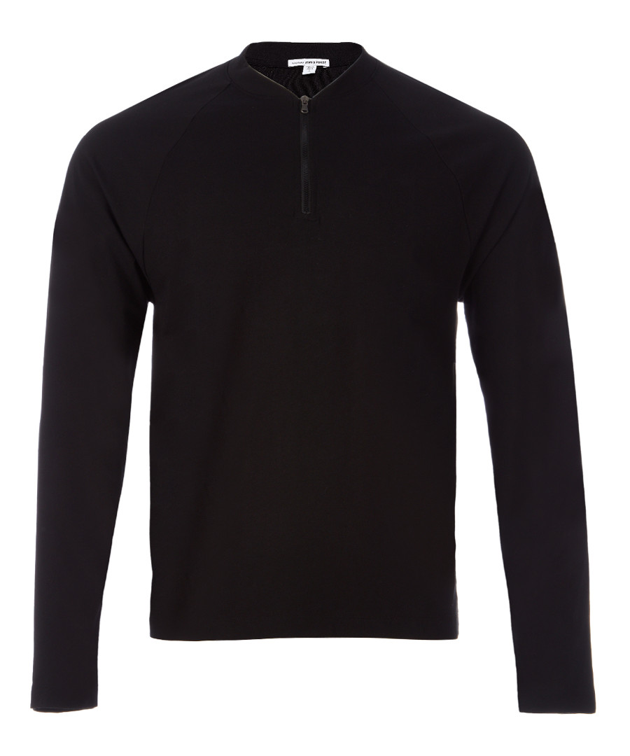 Black pure cotton sweatshirt Sale - James Perse