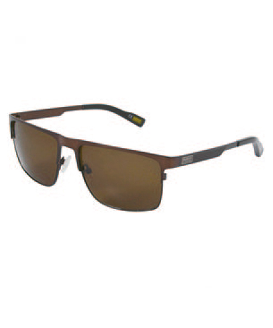 brown metal squared sunglasses Sale - barbour