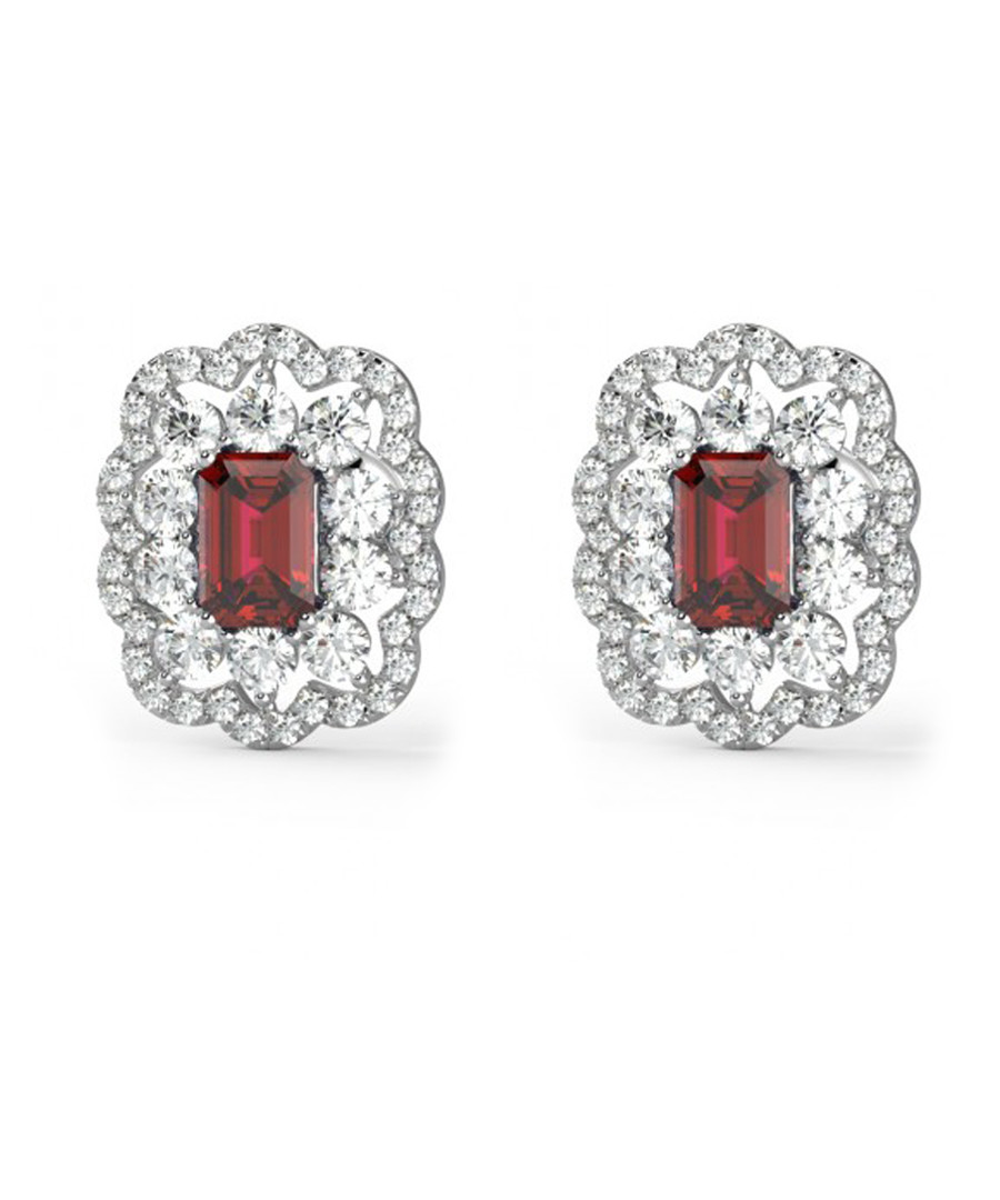 1.30ct ruby & diamond earrings Sale - Buy Fine Diamonds