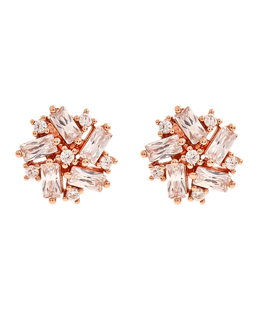 Juliet rose gold-plated cluster studs Sale - bertha
