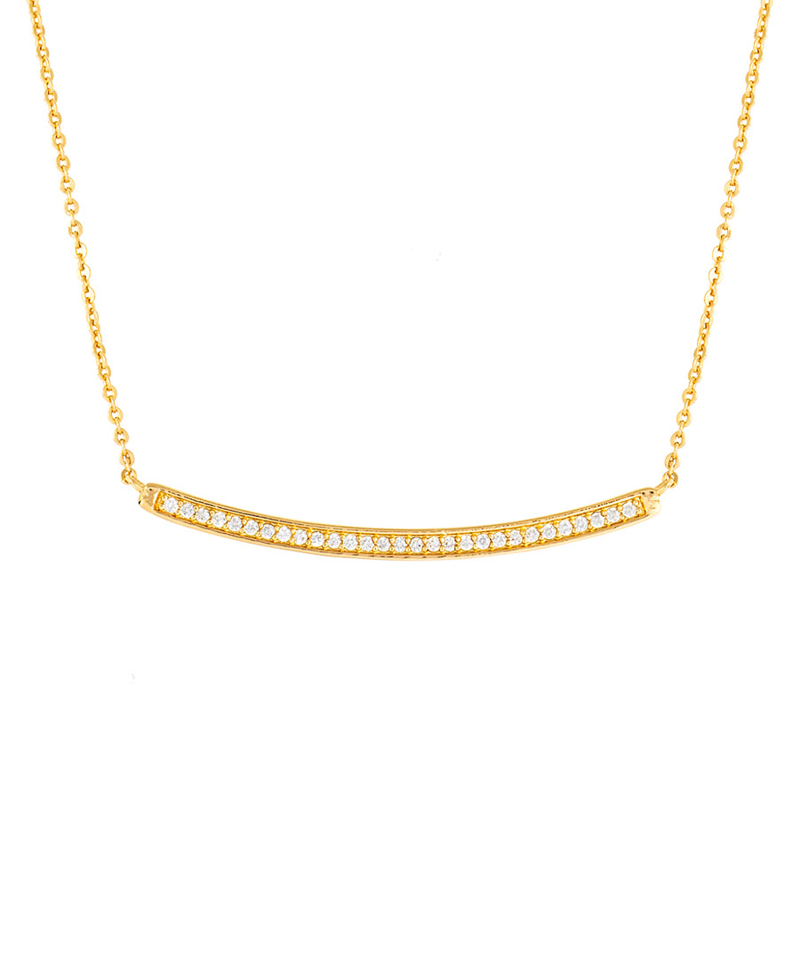 Sophia gold-plated bar necklace Sale - bertha