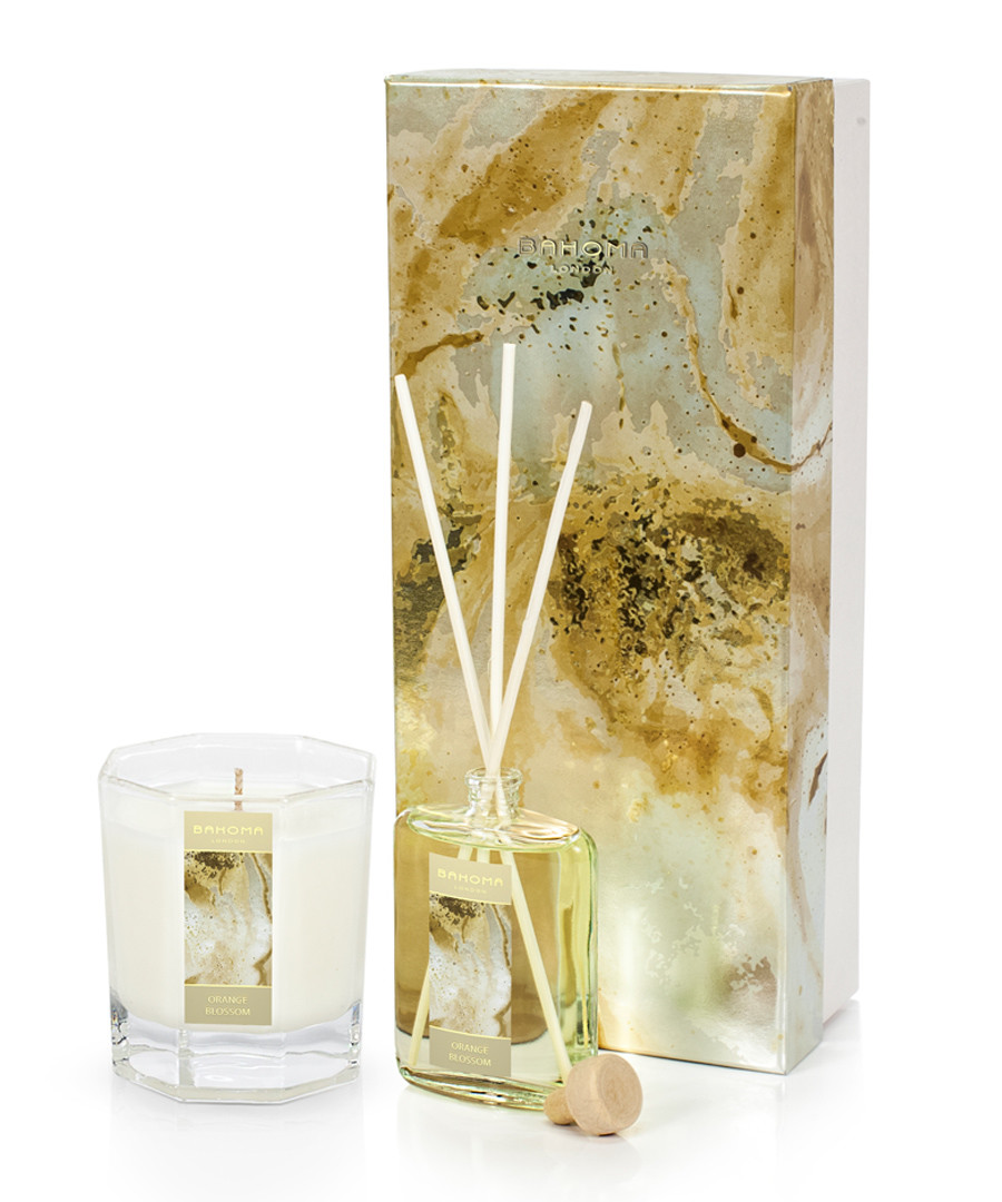 2pc Orange blossom candle & diffuser set Sale - Bahoma