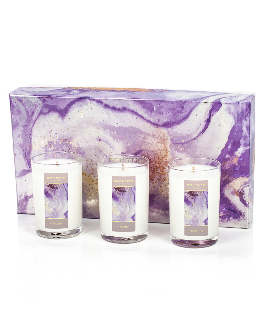 3pc hyacinth travel candle set Sale - Bahoma