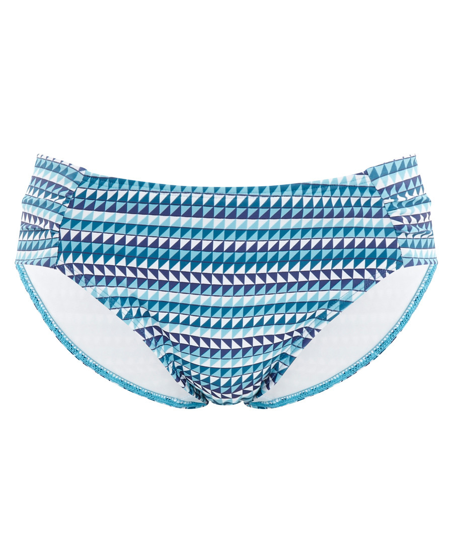 Nina geo print ruched bikini briefs Sale - panache