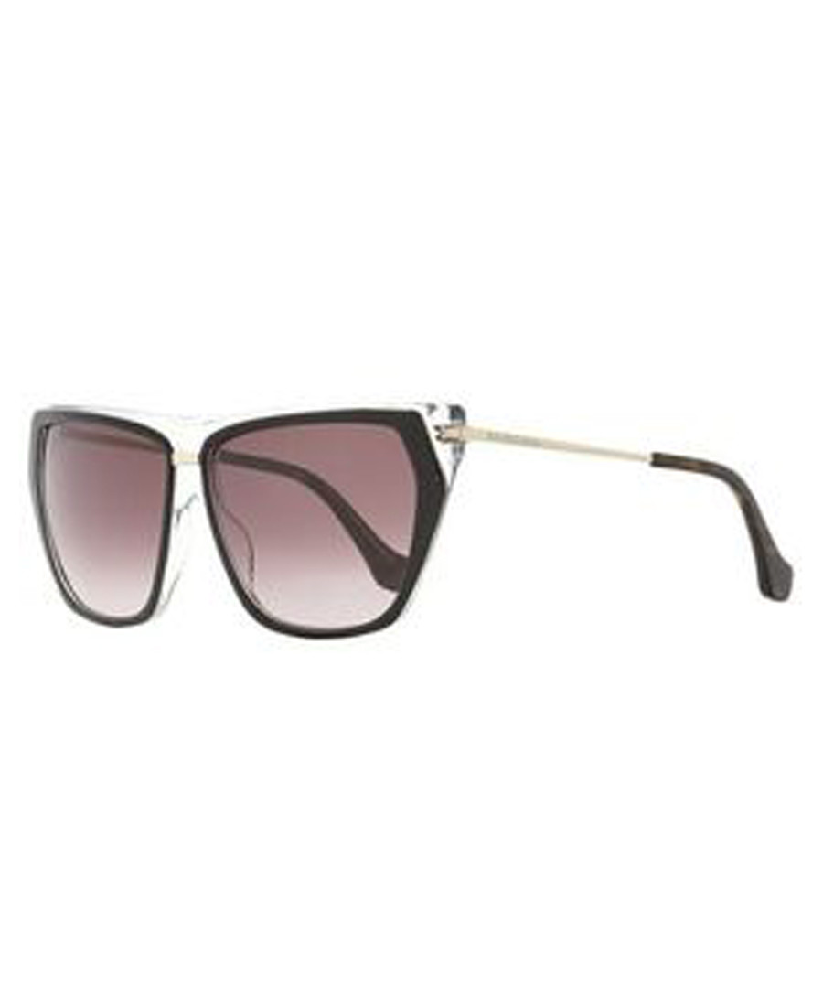 Black & red lens pentagonal sunglasses Sale - balenciaga