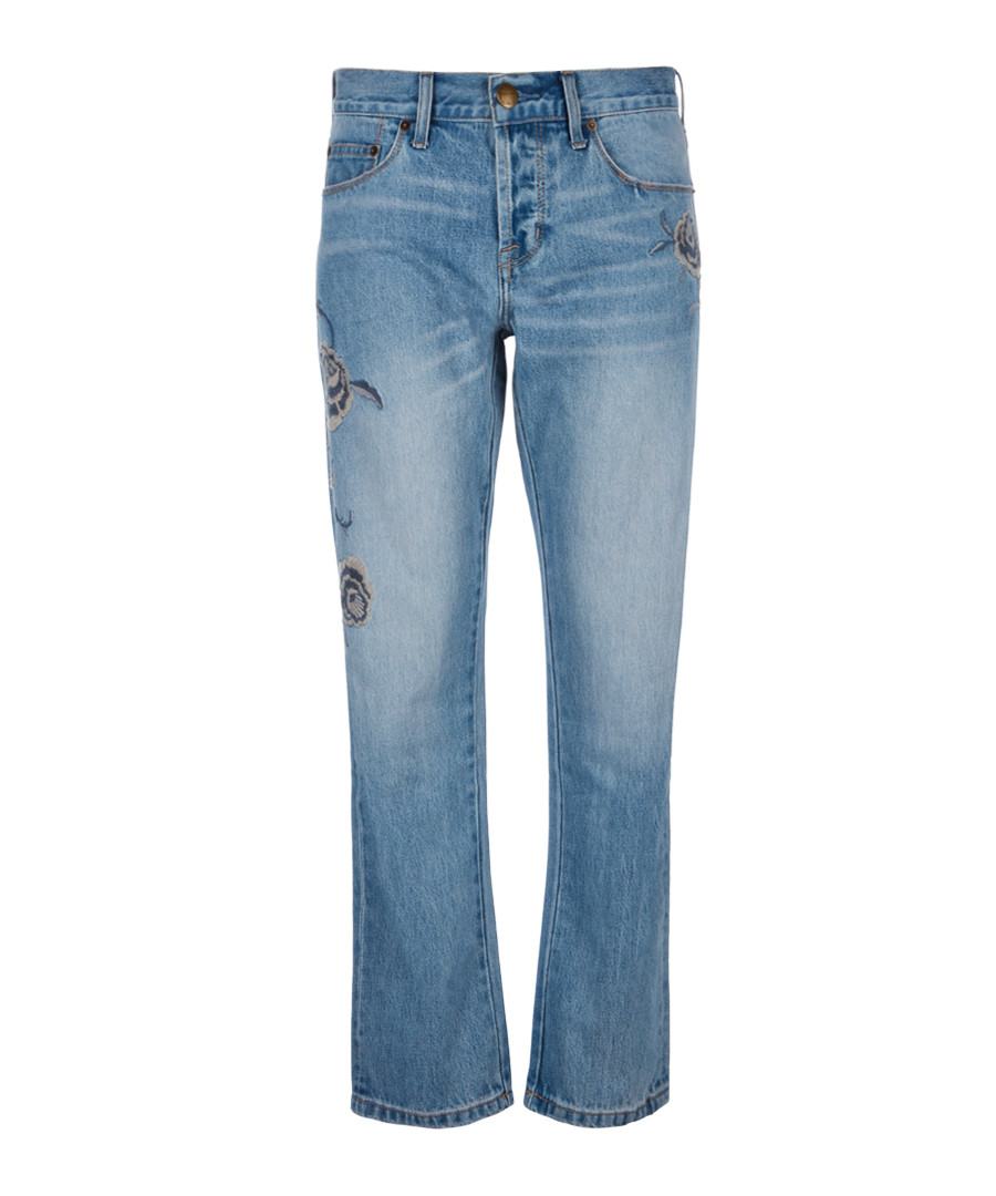 The Crossover pure cotton straight jeans Sale - current elliot