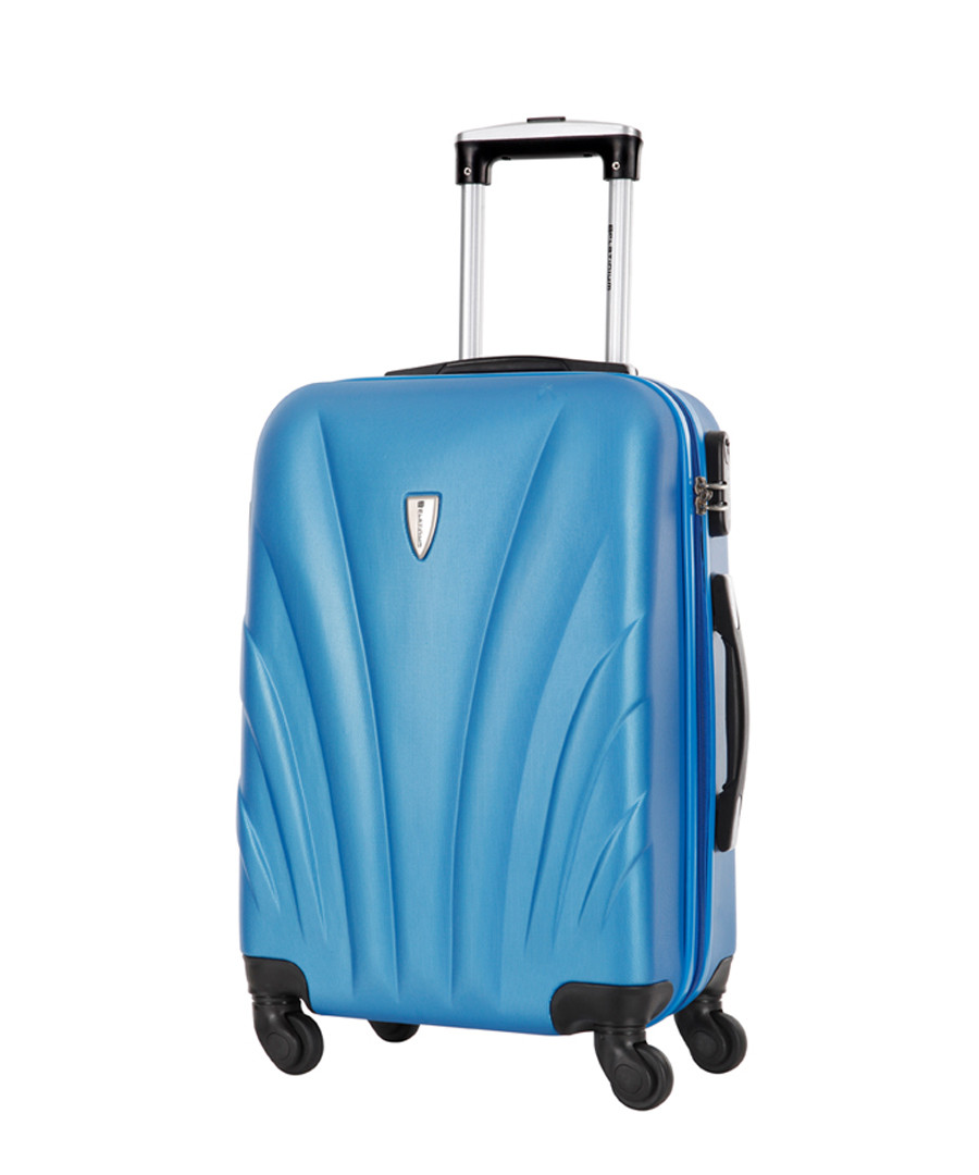 Delfino blue spinner suitcase 70cm Sale - platinium