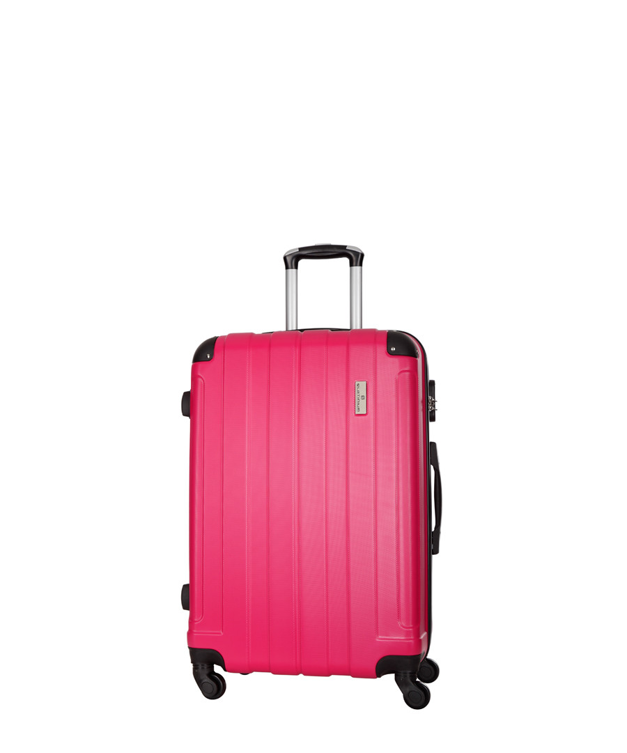 Delos fuchsia spinner suitcase 66cm Sale - platinium