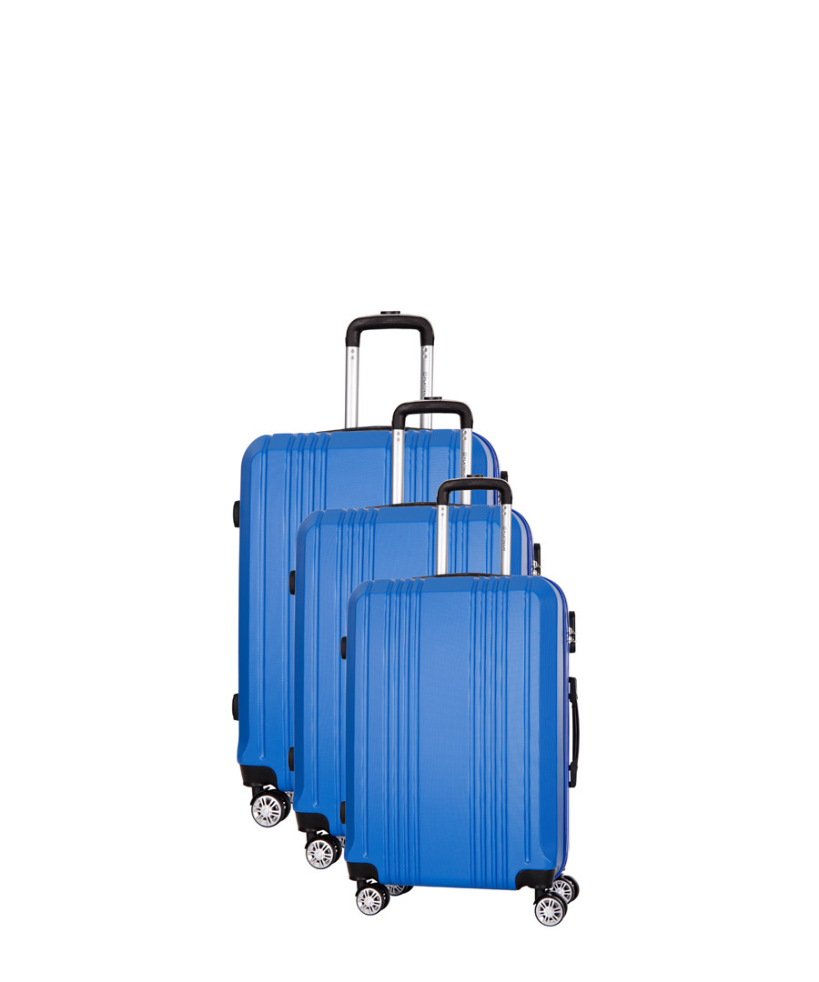 3pc Avila blue spinner suitcase set Sale - platinium