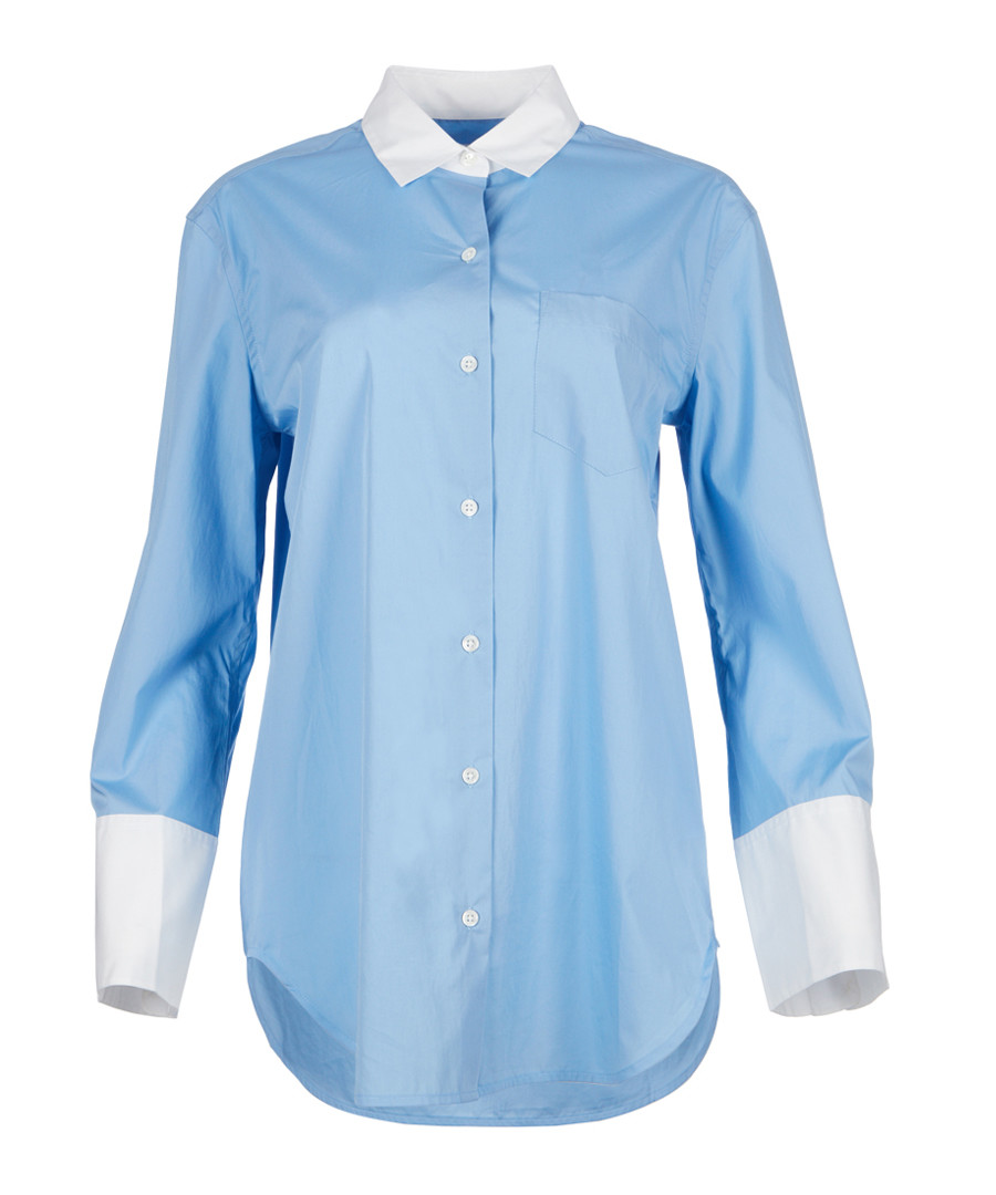 Clarke blue & white silk blouse Sale - equipment
