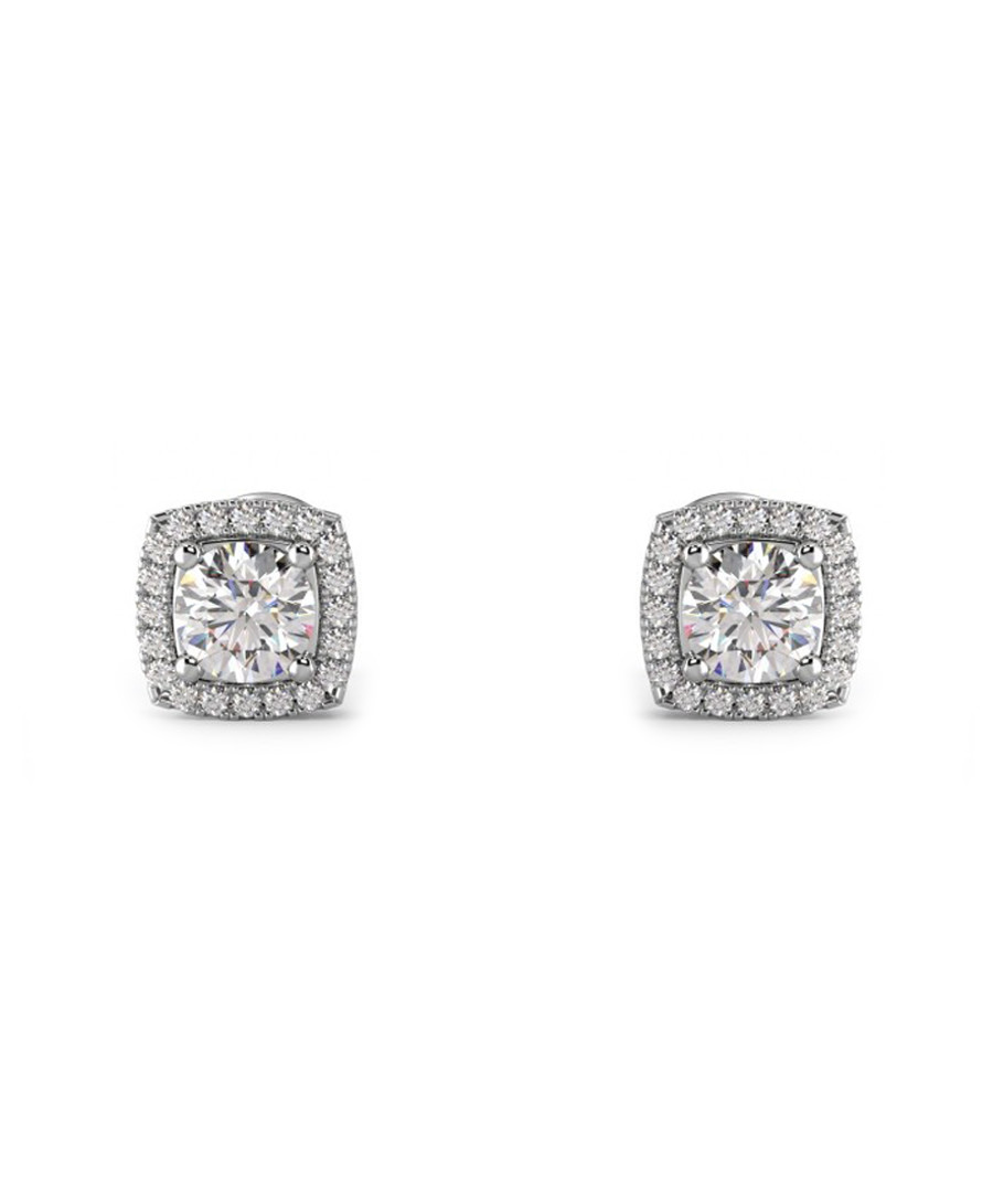 0.50ct cushion diamond halo studs Sale - Buy Fine Diamonds