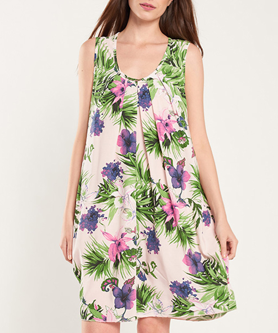 Multi-colour floral print shift dress Sale - dioxide