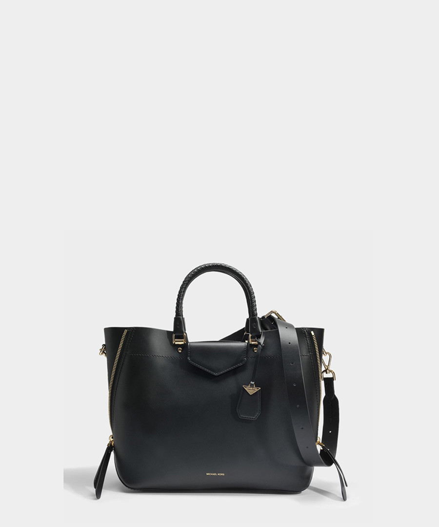 Blakely Large black leather tote Sale - michael michael kors