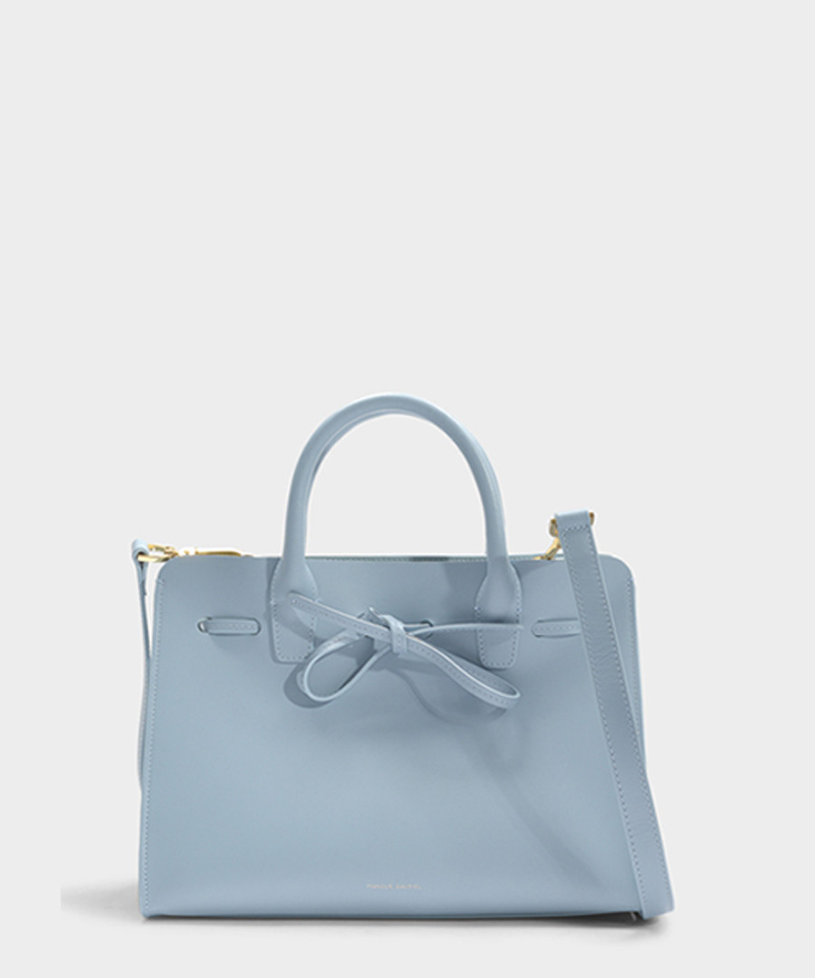 Mini Sun blue Calfskin grab bag Sale - Mansur Gavriel