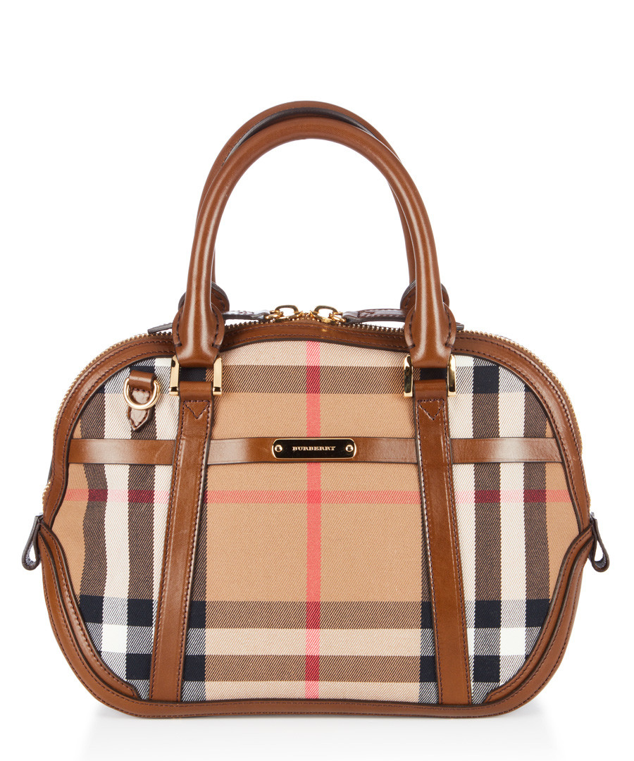 orchard canvas & leather grab bag Sale - burberry