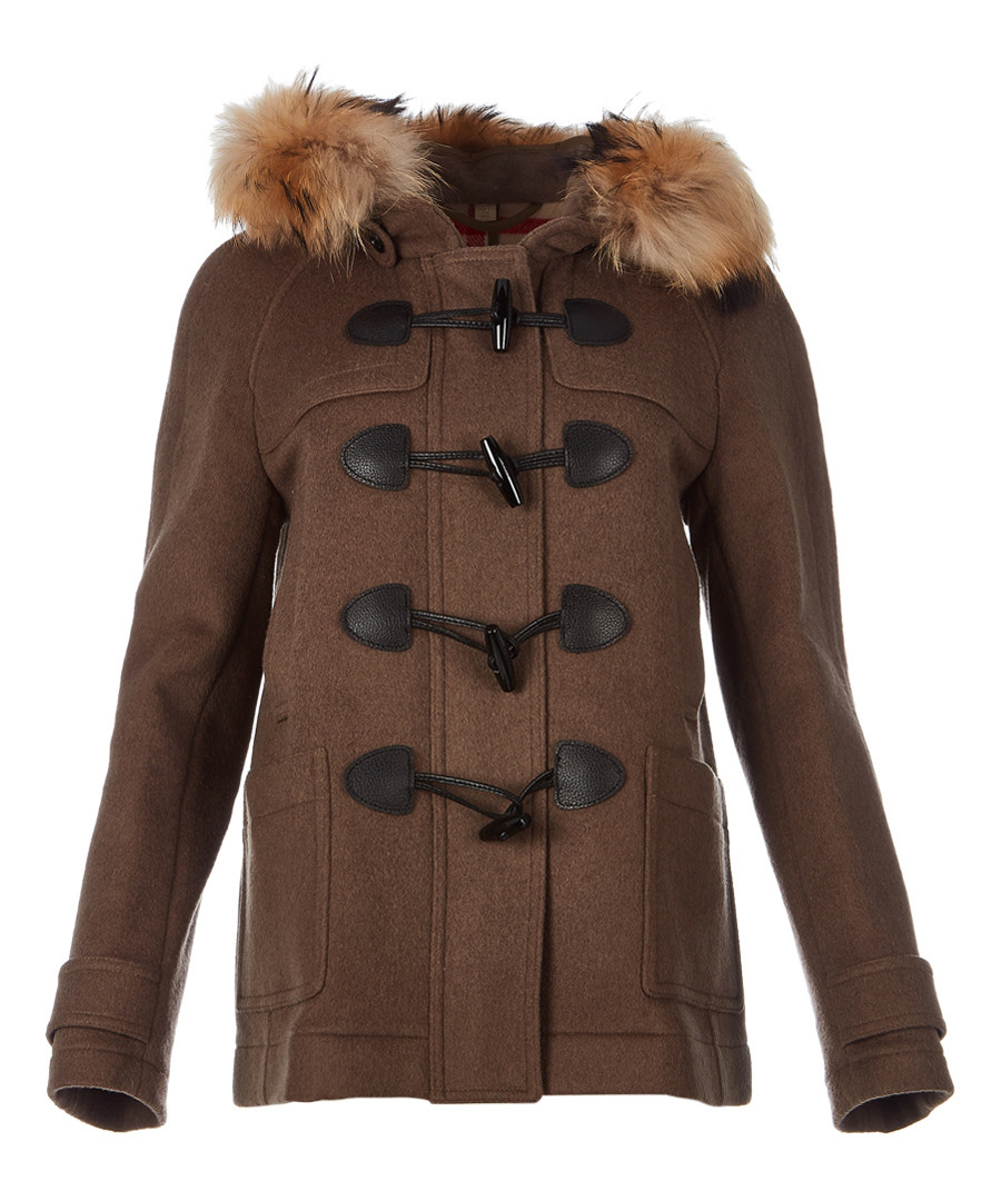 Women's peat pure wool toggle coat Sale - burberry