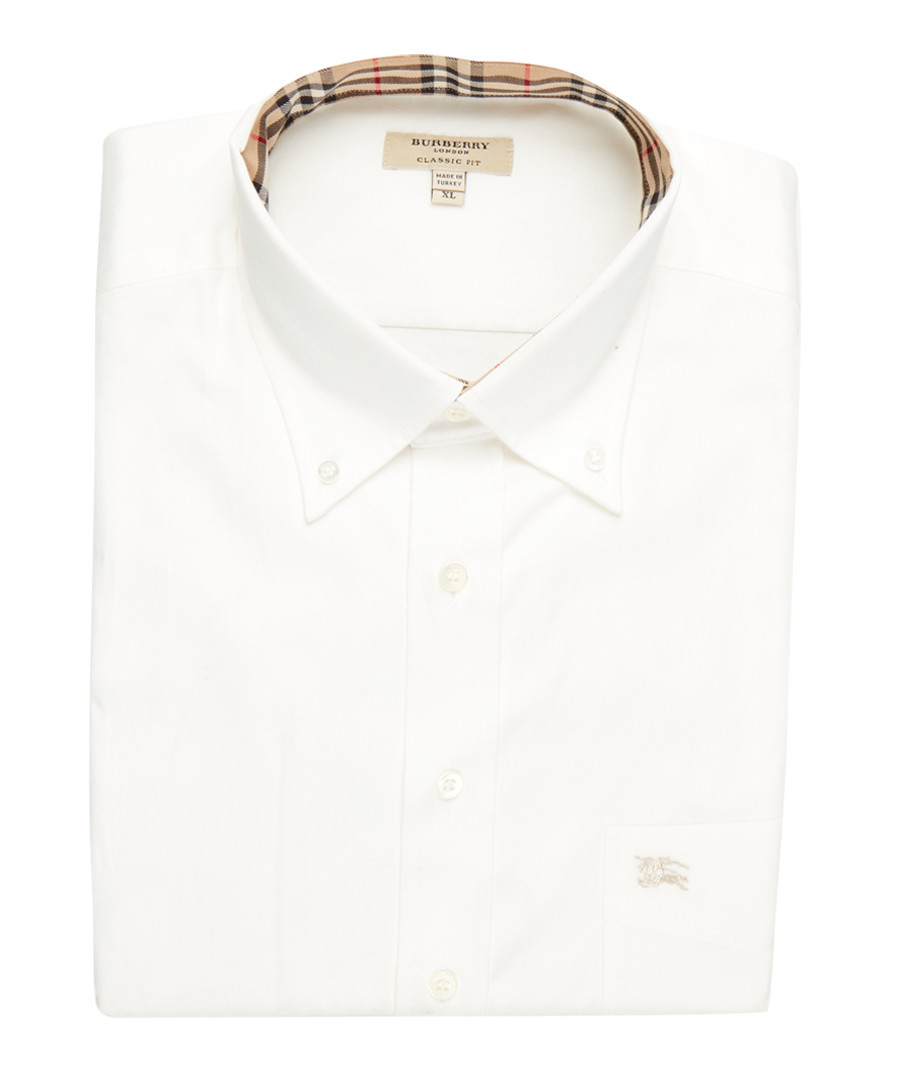 men's white pure cotton shirt Sale - burberry
