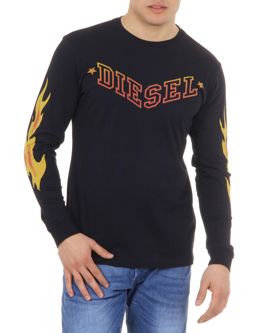 T-Priya Black pure cotton jumper Sale - diesel