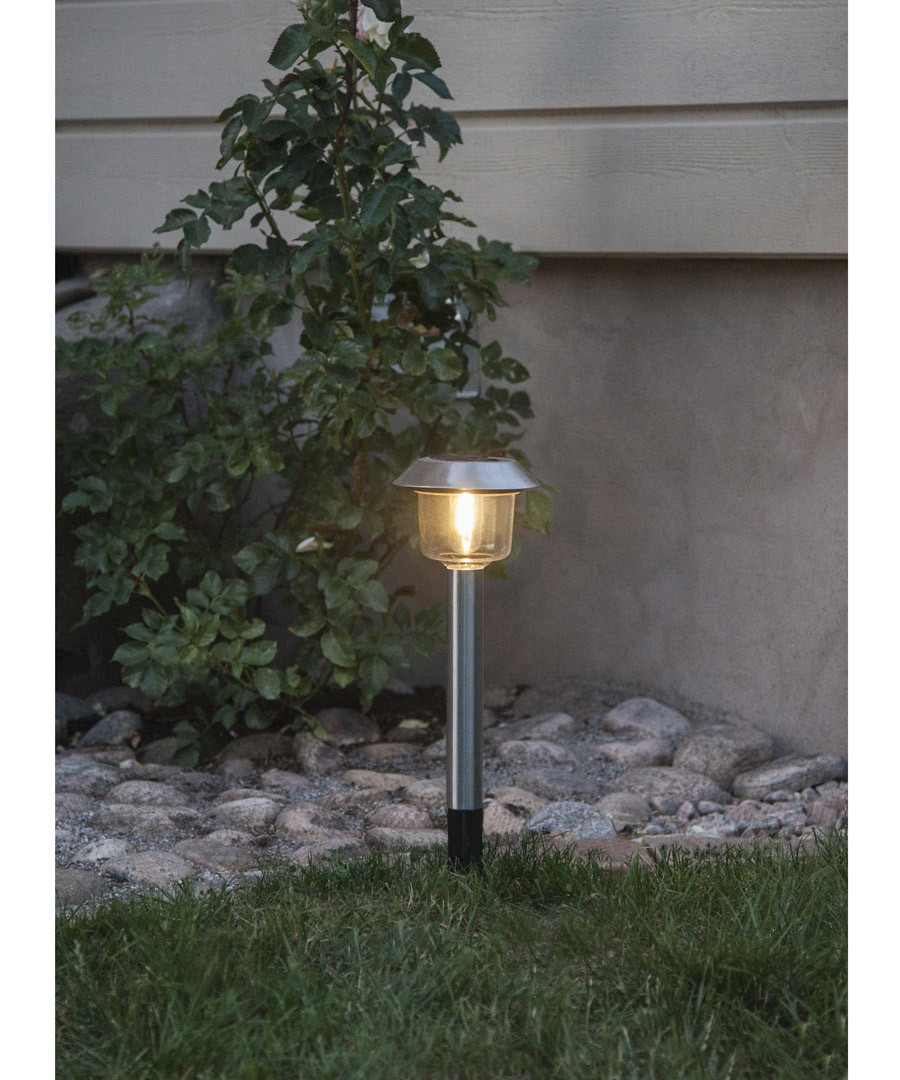 Fille steel solar path light 30cm Sale - solar lighting