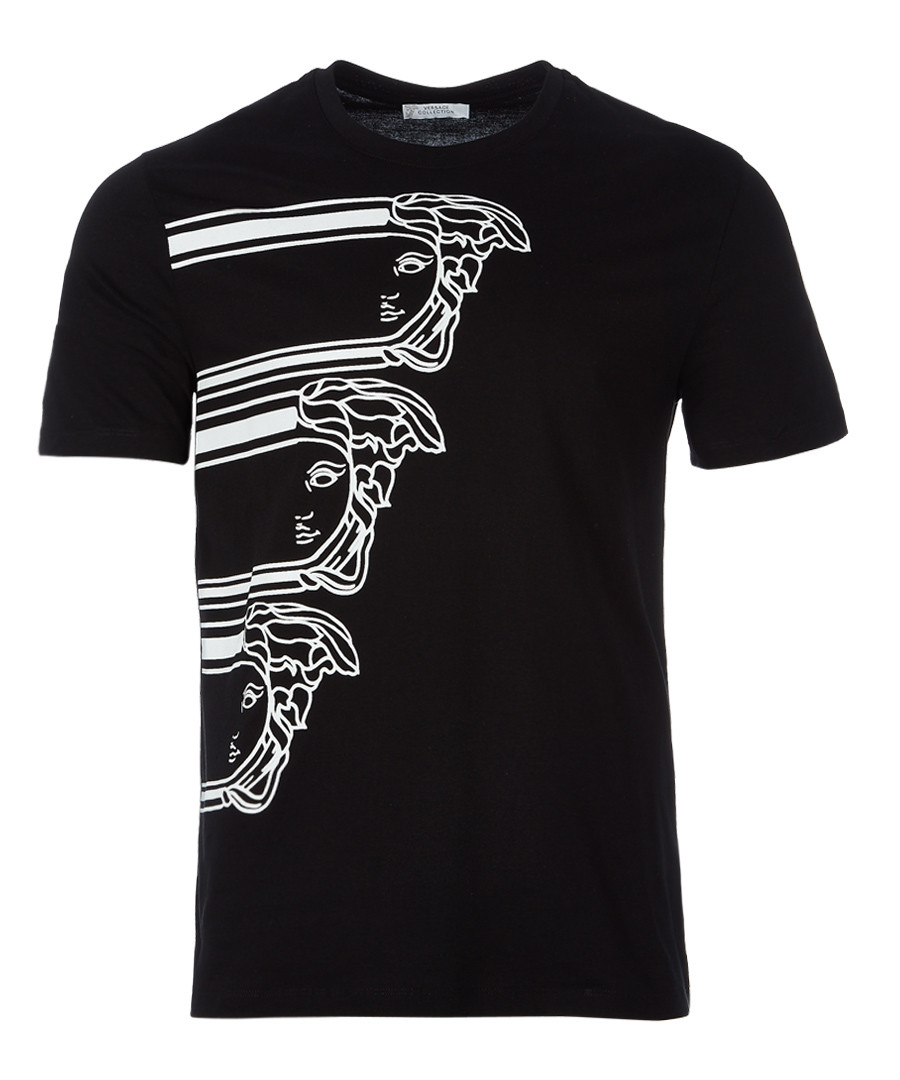 Black graphic T-shirt Sale - versace collection