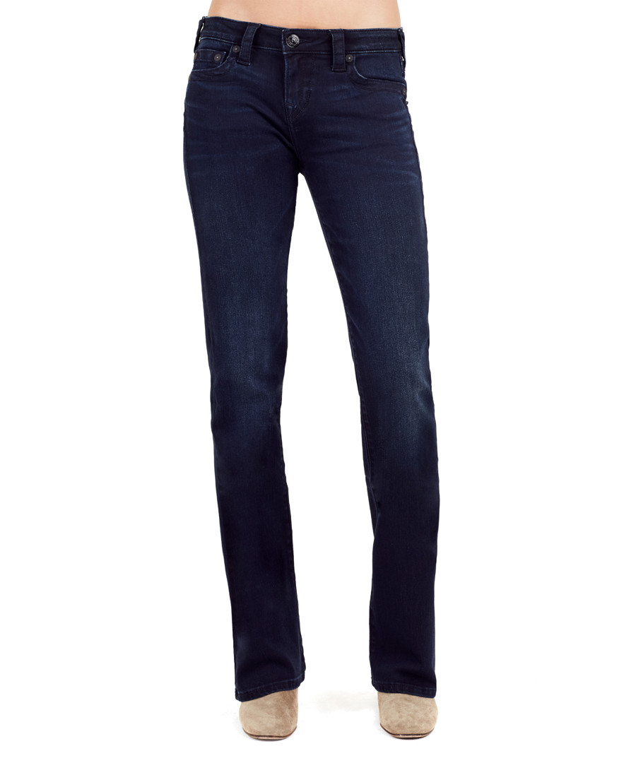Becca dark blue mid-rise bootcut jeans Sale - true religion