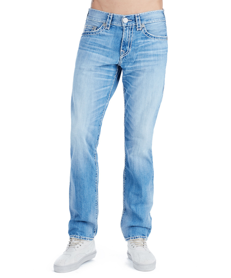 Geno ice blue pure cotton slim jeans Sale - true religion