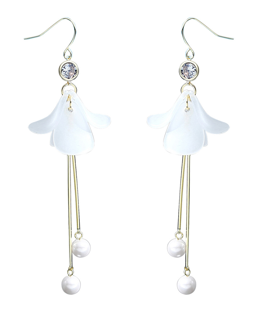 Lonely Petals gold-plated earrings Sale - caromay