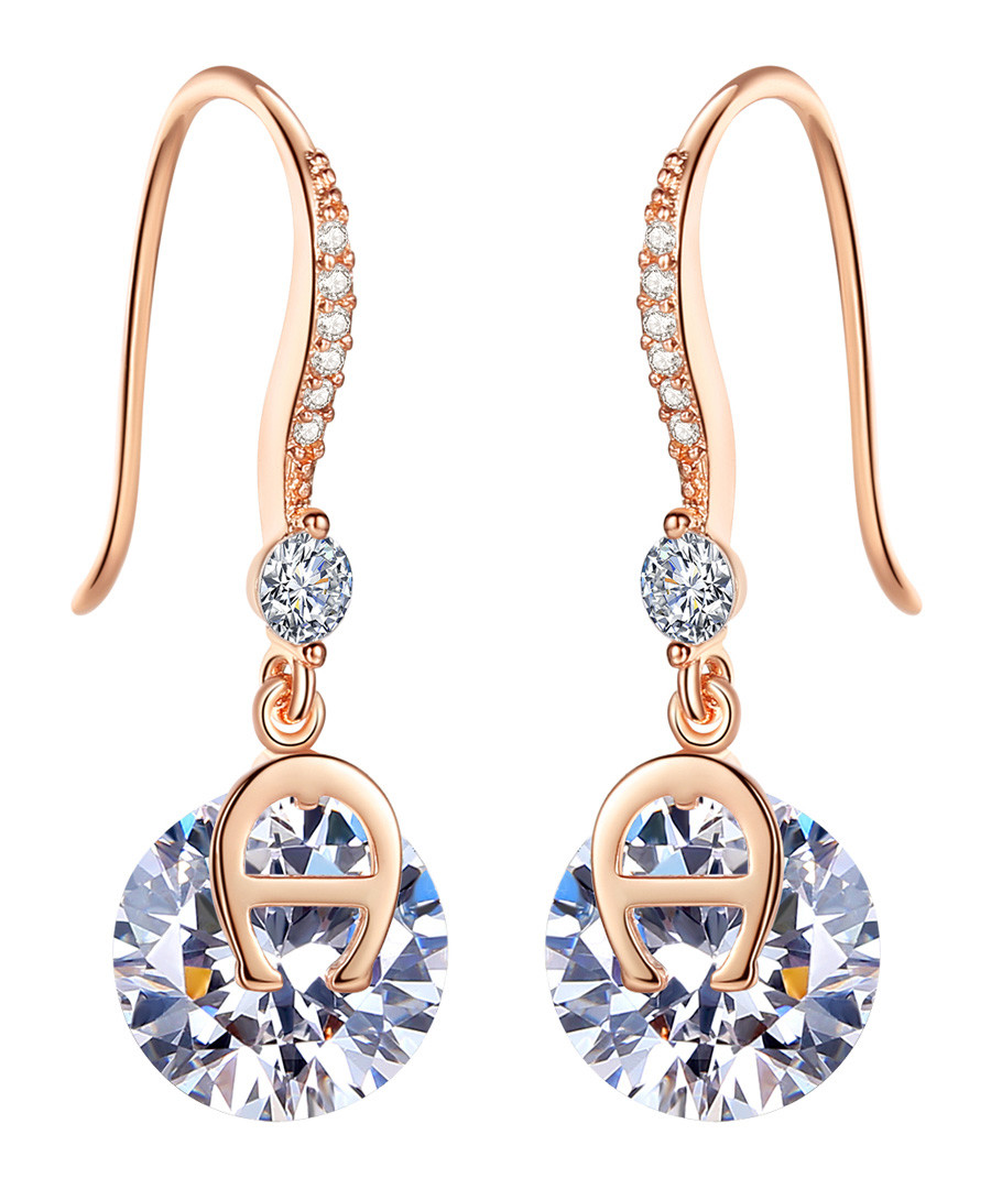 One Love rose gold-plated earrings Sale - caromay