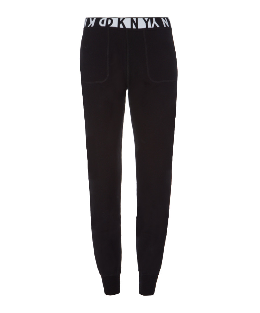 Black slim fit tracksuit bottoms Sale - dkny