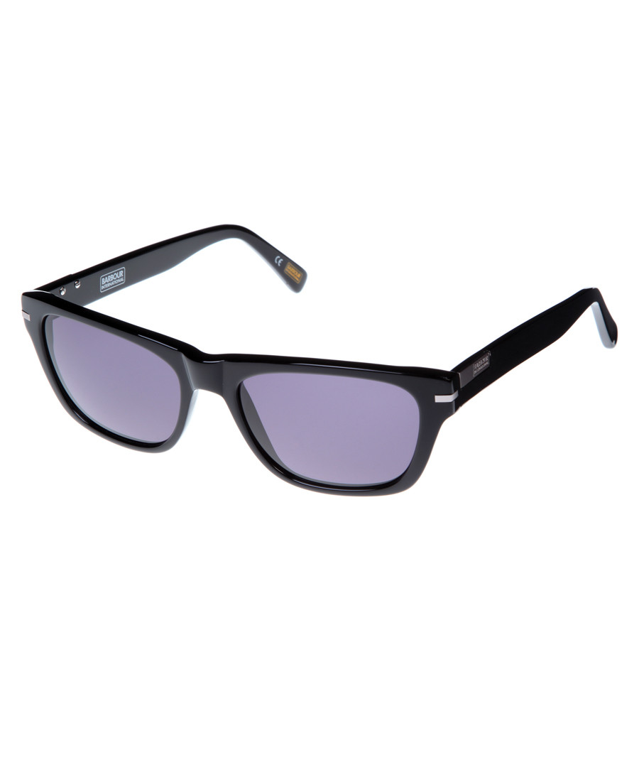 black slim D-frame sunglasses Sale - barbour