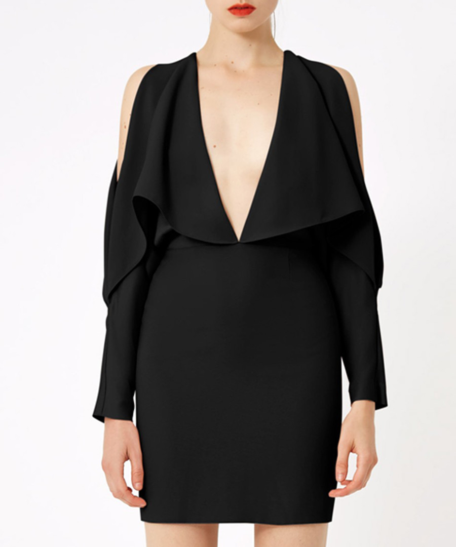 Larissa black plunge mini dress Sale - aq/aq