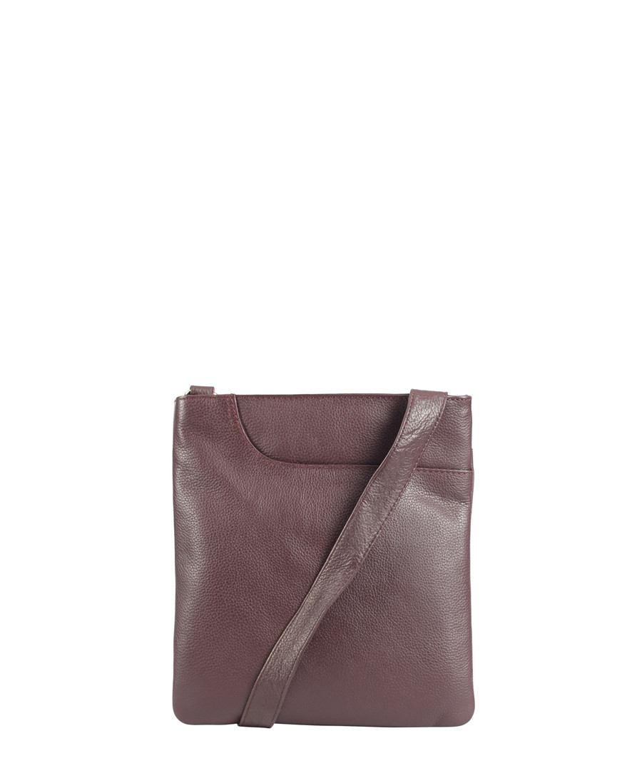 Maroon leather crossbody Sale - lloyd baker