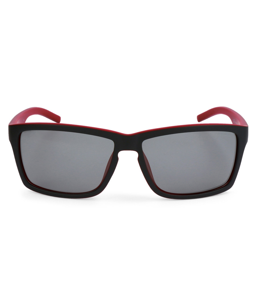 black & red squared sunglasses Sale - polaroid