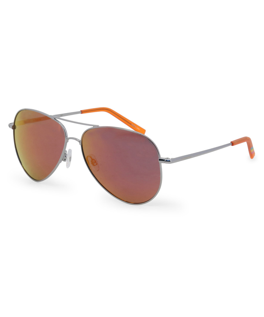 metal & orange pilot sunglasses Sale - polaroid